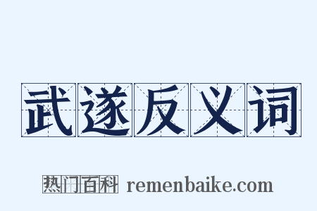 武遂反义词是什么意思的图片